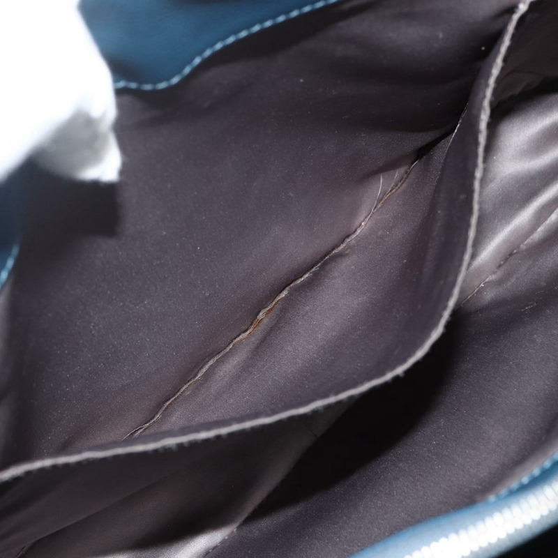 【日本直送】香奈兒 (CHANEL) 菱格紋鏈條肩背包，魚子醬紋皮革，藍色，銀色雙C標誌，正品 ARZ343SAV-24