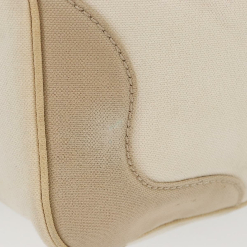 【日本直送】香奈兒帆布手袋 米色奶油色 CC 標誌 Auth 174069A-2