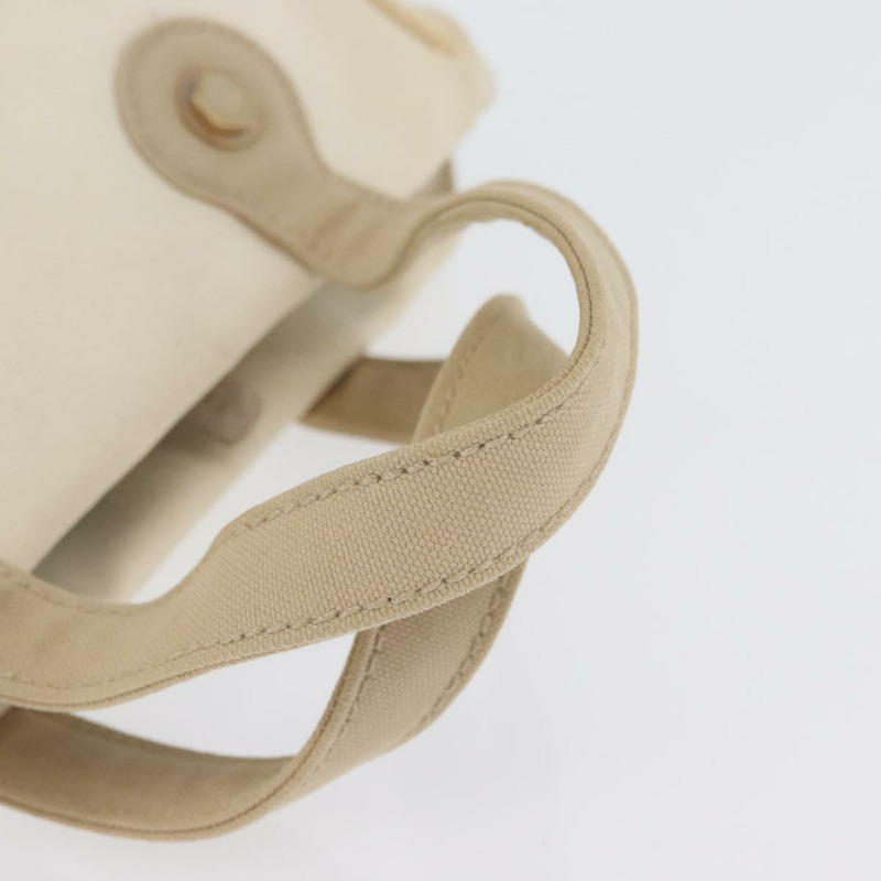 【日本直送】香奈兒帆布手袋 米色奶油色 CC 標誌 Auth 174069A-7