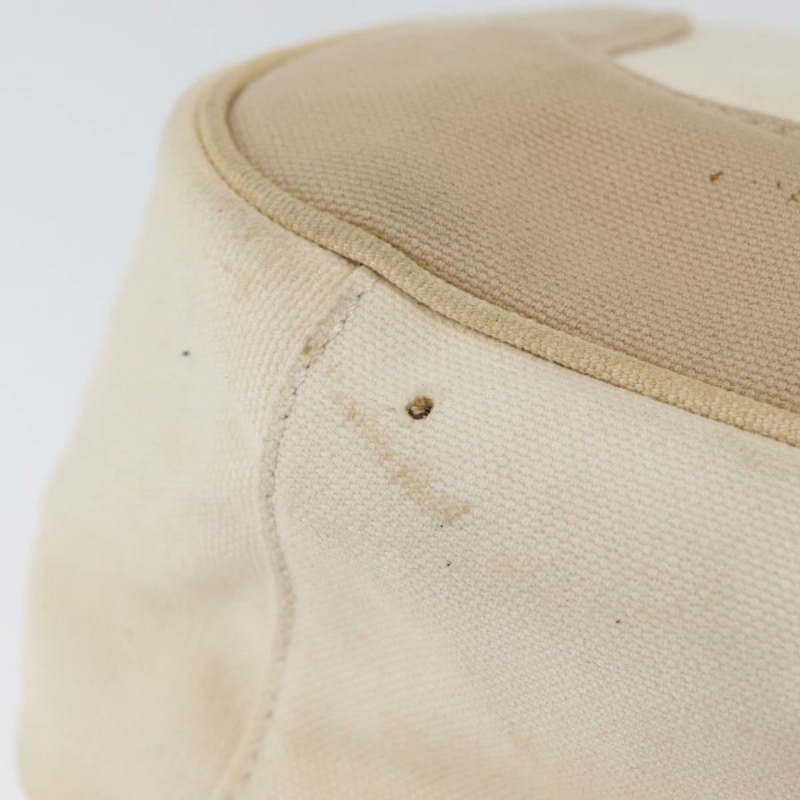 【日本直送】香奈兒帆布手袋 米色奶油色 CC 標誌 Auth 174069A-8