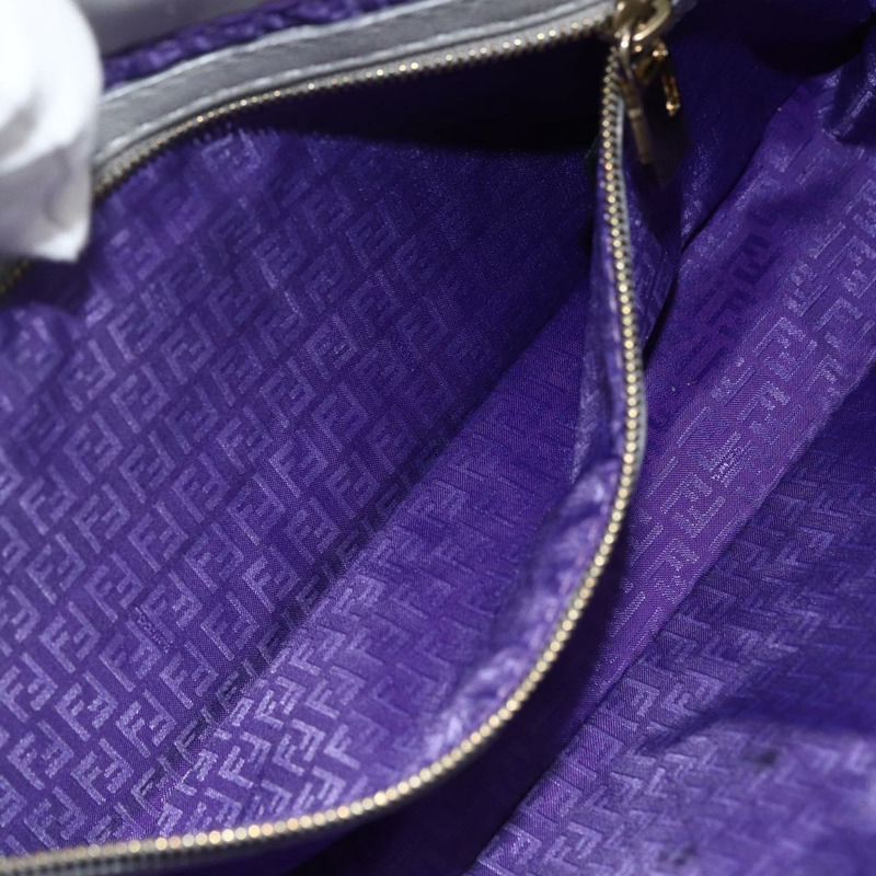 【日本直送】FENDI Mamma Baguette 肩背包 皮革 銀色 金色 正品 174143V-21