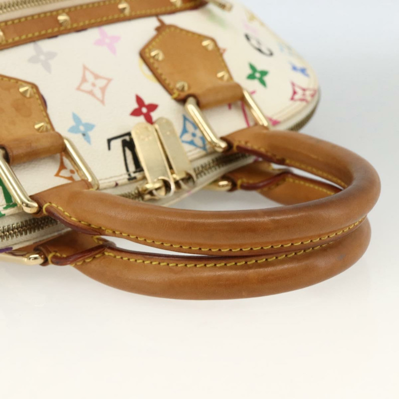 【日本直送】路易威登 Monogram Multicolor Alma 手提包 白色 M92647 LV 正品 BA11247V-6
