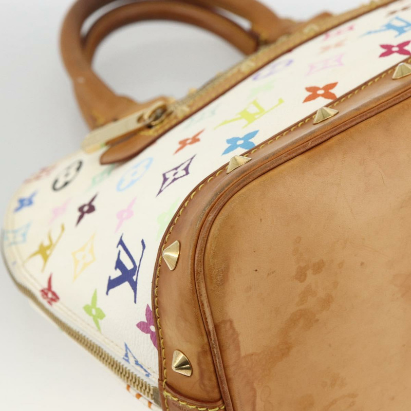 【日本直送】路易威登 Monogram Multicolor Alma 手提包 白色 M92647 LV 正品 BA11247V-14