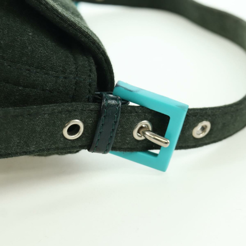 【日本直送】FENDI Mamma Baguette 肩背包 針織綠 銀色 正品 am11047V-7