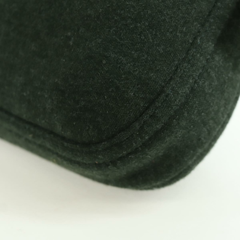 【日本直送】FENDI Mamma Baguette 肩背包 針織綠 銀色 正品 am11047V-14