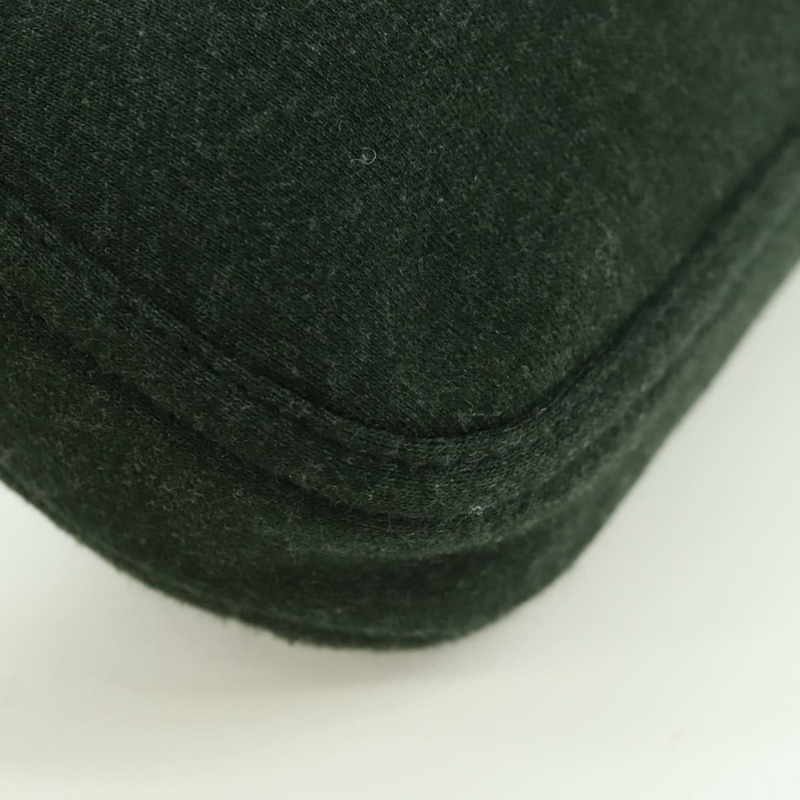 【日本直送】FENDI Mamma Baguette 肩背包 針織綠 銀色 正品 am11047V-15