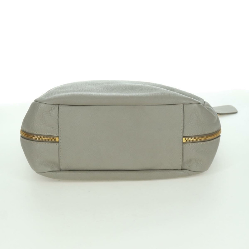 【日本直送】PRADA 灰色金色皮革肩背包 正品 ARZ570V-4