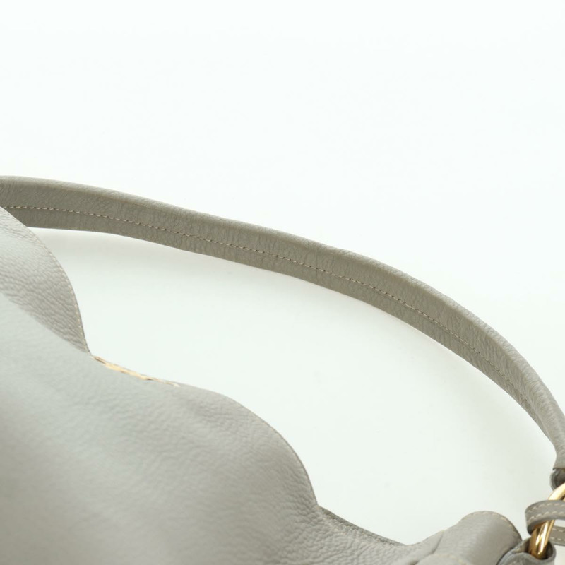 【日本直送】PRADA 灰色金色皮革肩背包 正品 ARZ570V-13