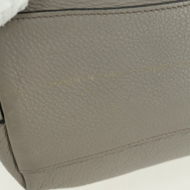 【日本直送】PRADA 灰色銀色皮革手提包 正品 ARZ581V-5