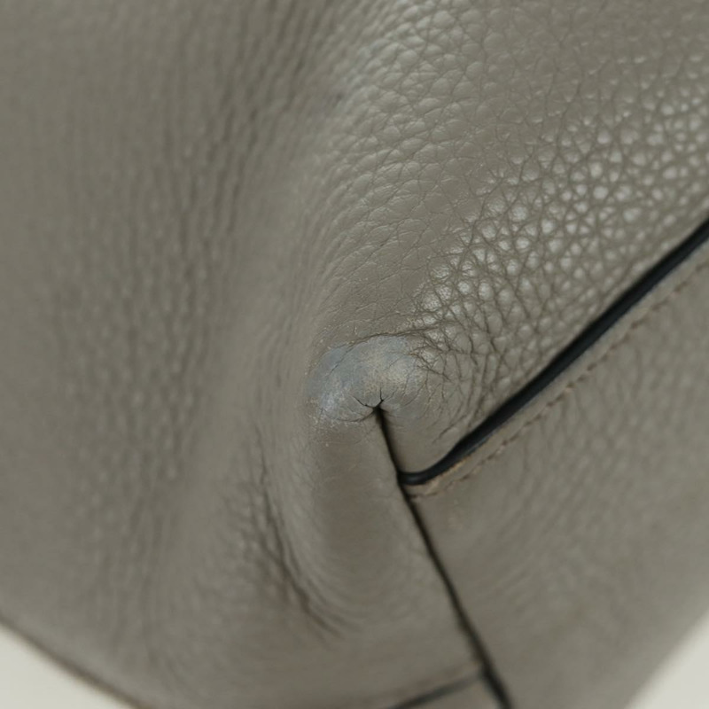 【日本直送】PRADA 灰色銀色皮革手提包 正品 ARZ581V-14
