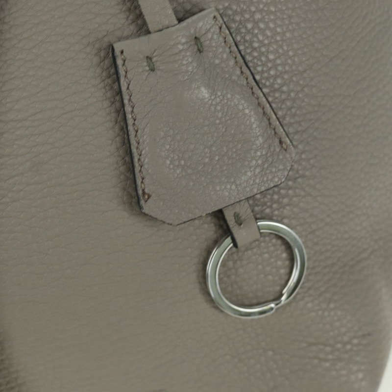 【日本直送】PRADA 灰色銀色皮革手提包 正品 ARZ581V-20