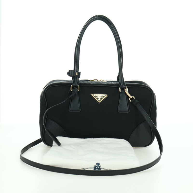 【日本直送】PRADA 尼龍手提包 2way 金色黑色 1BB115 正品 ARZ666SAM-11