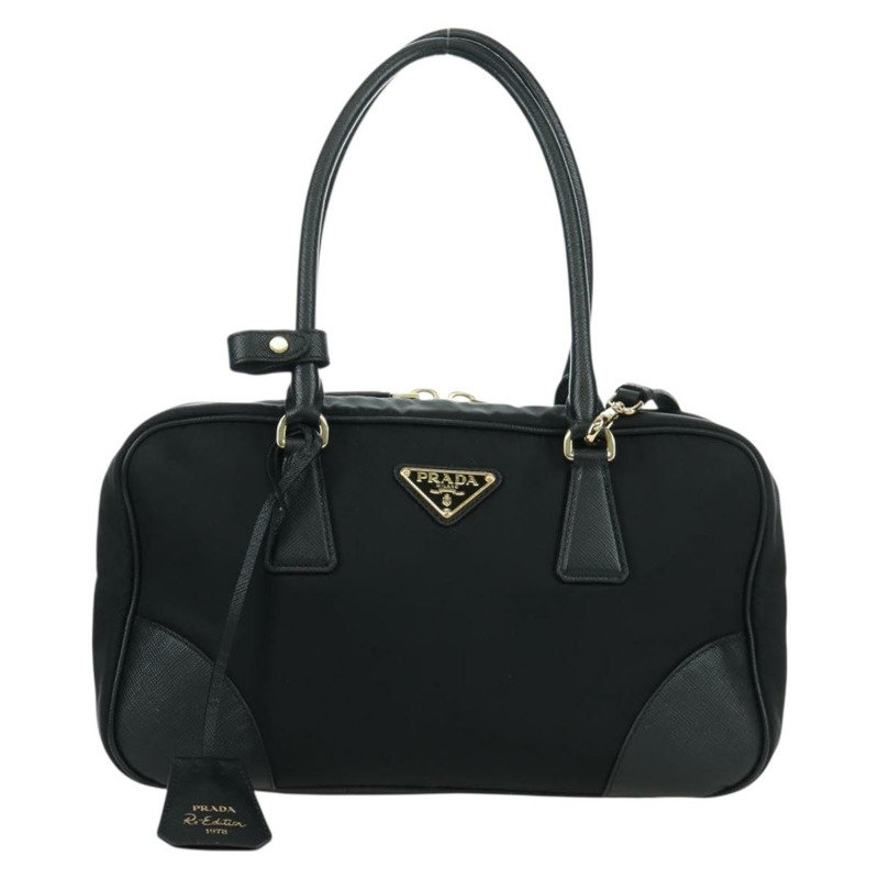【日本直送】PRADA 尼龍手提包 2way 金色黑色 1BB115 正品 ARZ666SAM-12