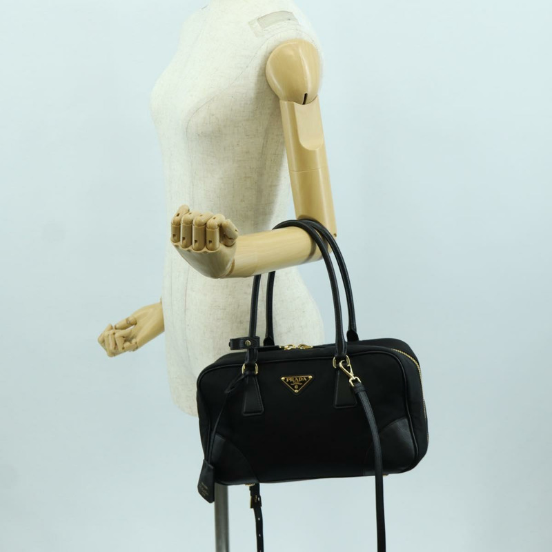 【日本直送】PRADA 尼龍手提包 2way 金色黑色 1BB115 正品 ARZ666SAM-29