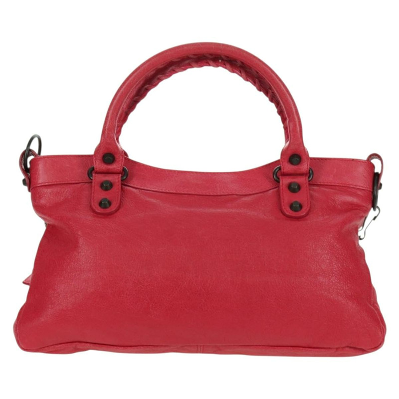 【日本直送】BALENCIAGA The First 手提包 皮革 2way 粉紅色 103208 正品 ARZ707SAV-1