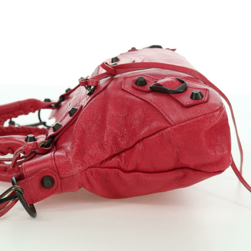【日本直送】BALENCIAGA The First 手提包 皮革 2way 粉紅色 103208 正品 ARZ707SAV-2