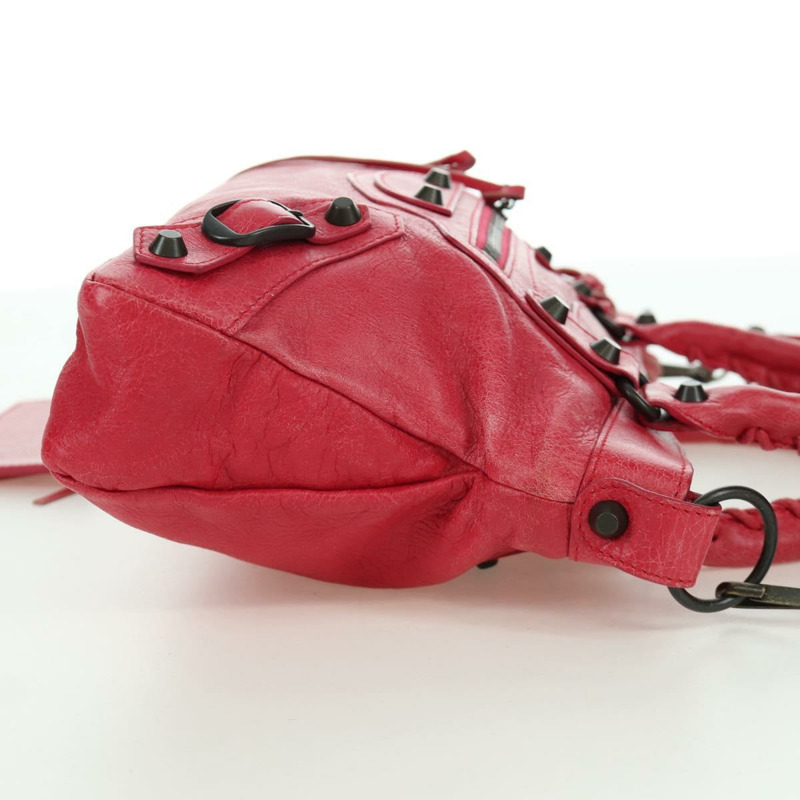 【日本直送】BALENCIAGA The First 手提包 皮革 2way 粉紅色 103208 正品 ARZ707SAV-3