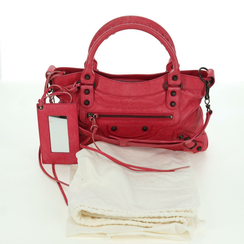 【日本直送】BALENCIAGA The First 手提包 皮革 2way 粉紅色 103208 正品 ARZ707SAV-11
