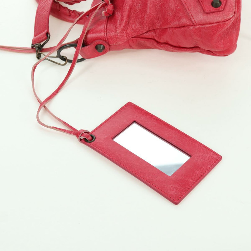【日本直送】BALENCIAGA The First 手提包 皮革 2way 粉紅色 103208 正品 ARZ707SAV-19