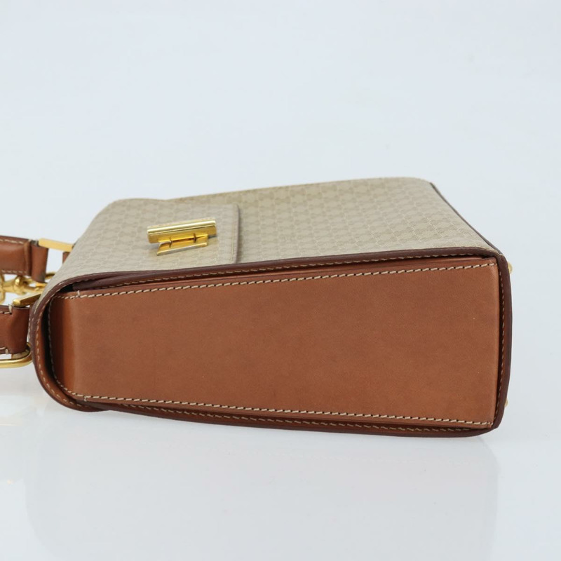 【日本直送】CELINE Macadam帆布手提包 PVC 兩用 米色 金色 正品 BSZ537A-3