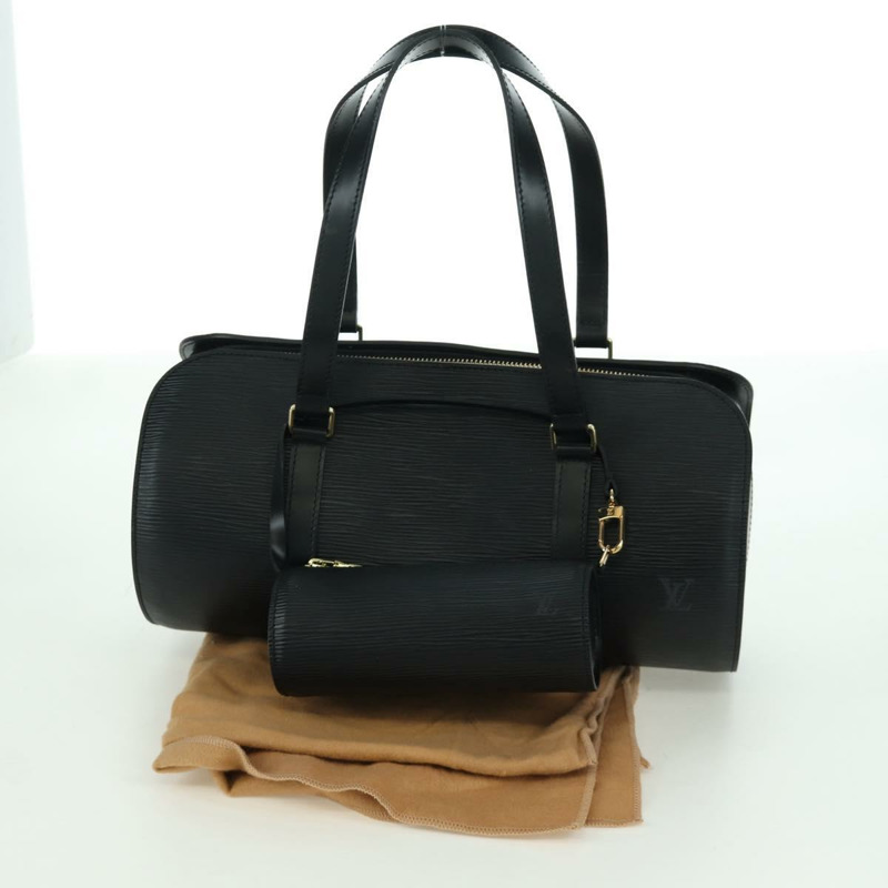 【日本直送】路易威登 Epi Soufflot 手提包 黑色 M52222 LV 正品 ARZ147SAV-11