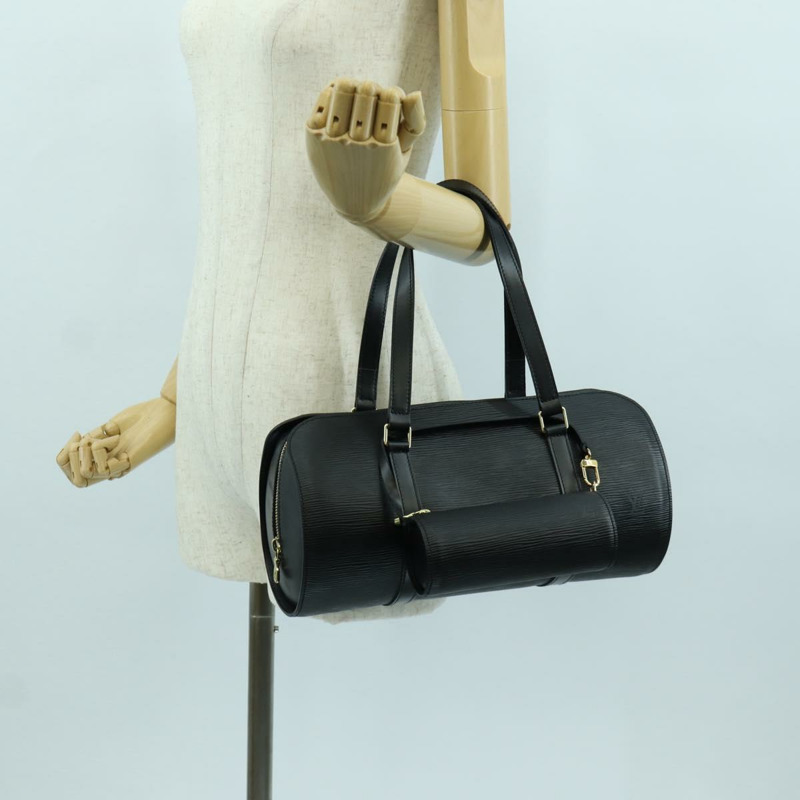 【日本直送】路易威登 Epi Soufflot 手提包 黑色 M52222 LV 正品 ARZ147SAV-26