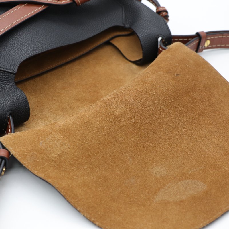 LOEWE Gate 黑色 馬鞍包-11