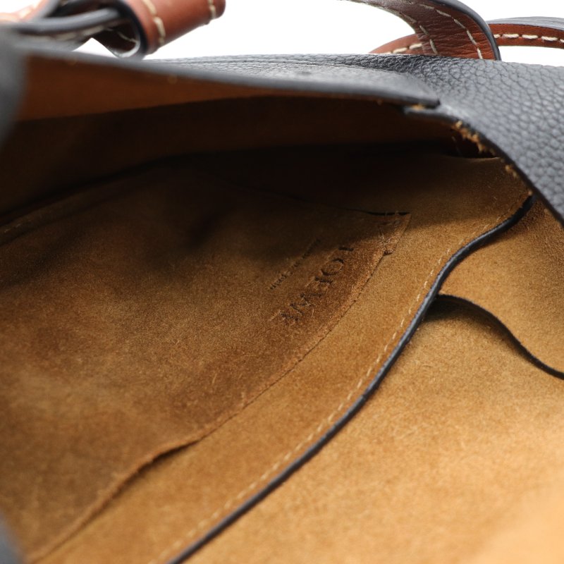 LOEWE Gate 黑色 馬鞍包-12