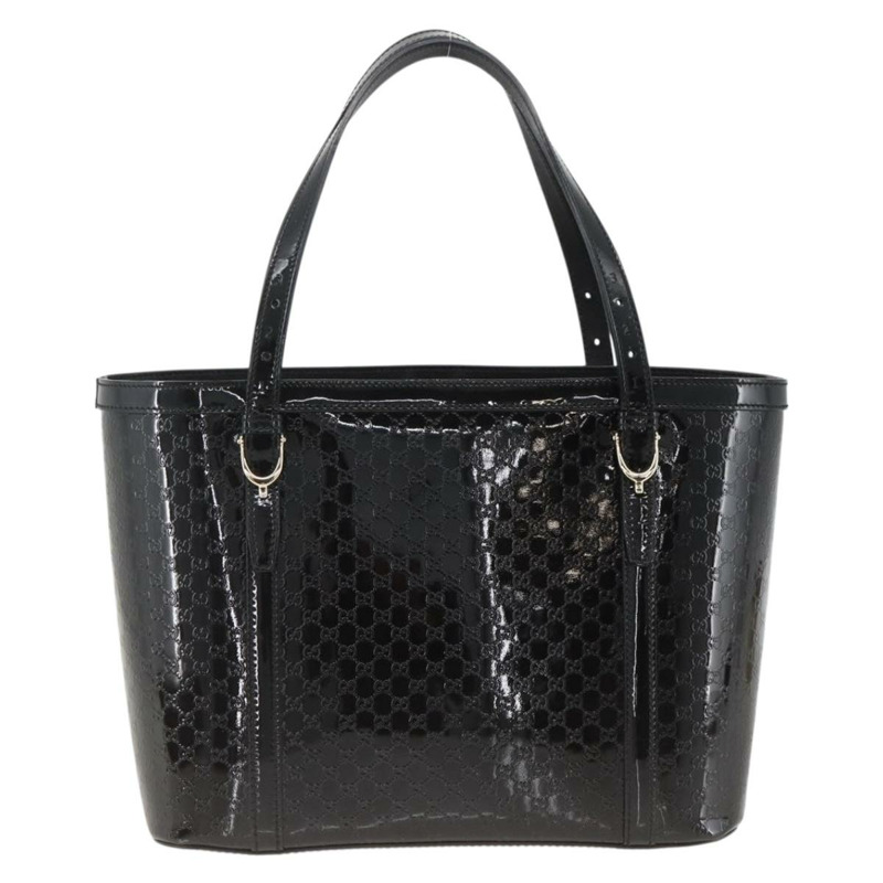 【日本直送】GUCCI Micro GG帆布手提包 黑色 金色 336776 正品 ka3148A-1