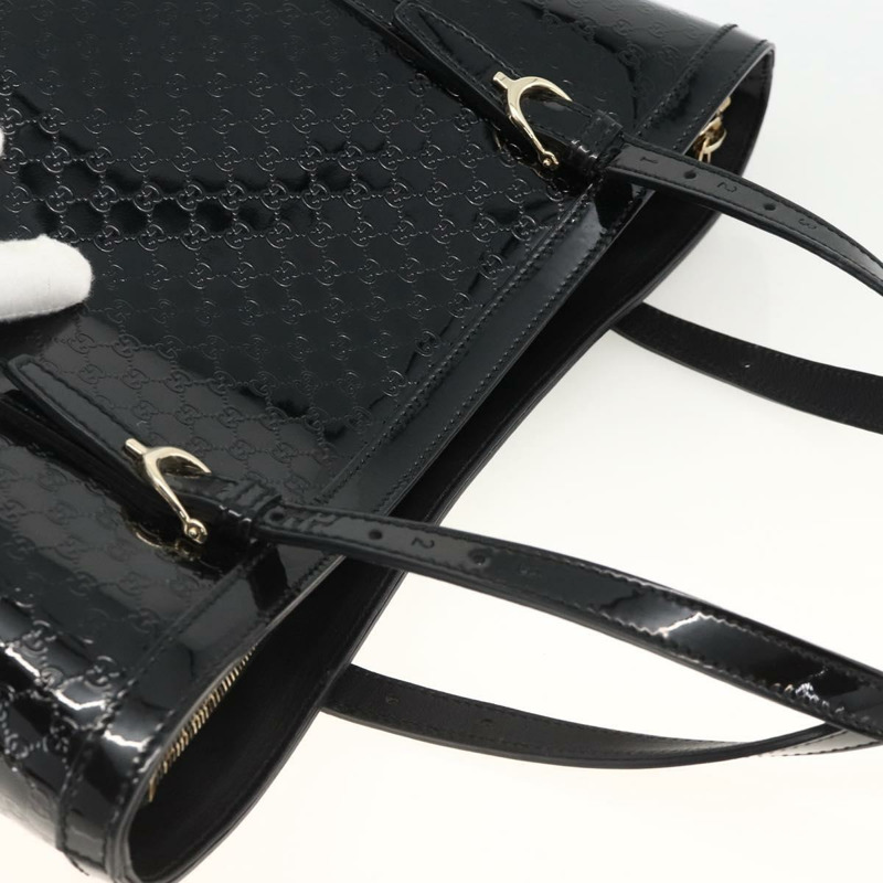 【日本直送】GUCCI Micro GG帆布手提包 黑色 金色 336776 正品 ka3148A-5