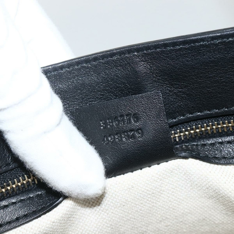 【日本直送】GUCCI Micro GG帆布手提包 黑色 金色 336776 正品 ka3148A-10