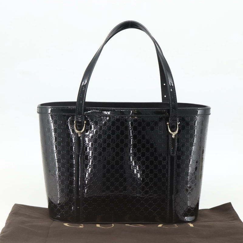 【日本直送】GUCCI Micro GG帆布手提包 黑色 金色 336776 正品 ka3148A-11