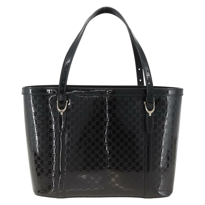 【日本直送】GUCCI Micro GG帆布手提包 黑色 金色 336776 正品 ka3148A-12