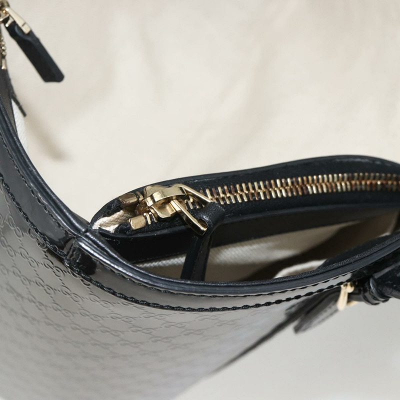 【日本直送】GUCCI Micro GG帆布手提包 黑色 金色 336776 正品 ka3148A-21