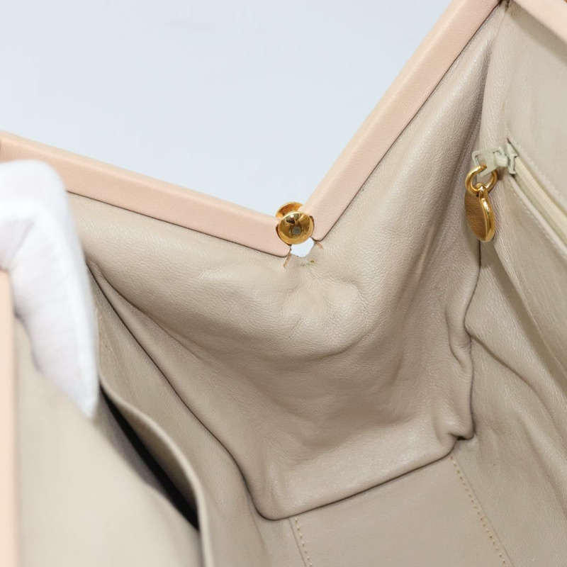 【日本直送】香奈兒鏈條絎縫手提包，羊皮材質，粉紅金色雙C標誌，正品 ka3130SAV-19