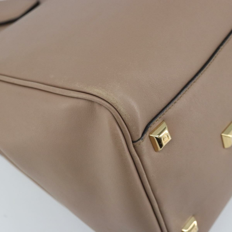 【日本直送】Salvatore Ferragamo Gancini Studio 皮革雙肩包 粉金配色 正品 gh1912-16