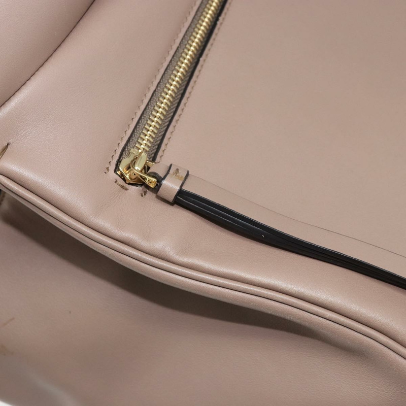 【日本直送】Salvatore Ferragamo Gancini Studio 皮革雙肩包 粉金配色 正品 gh1912-23