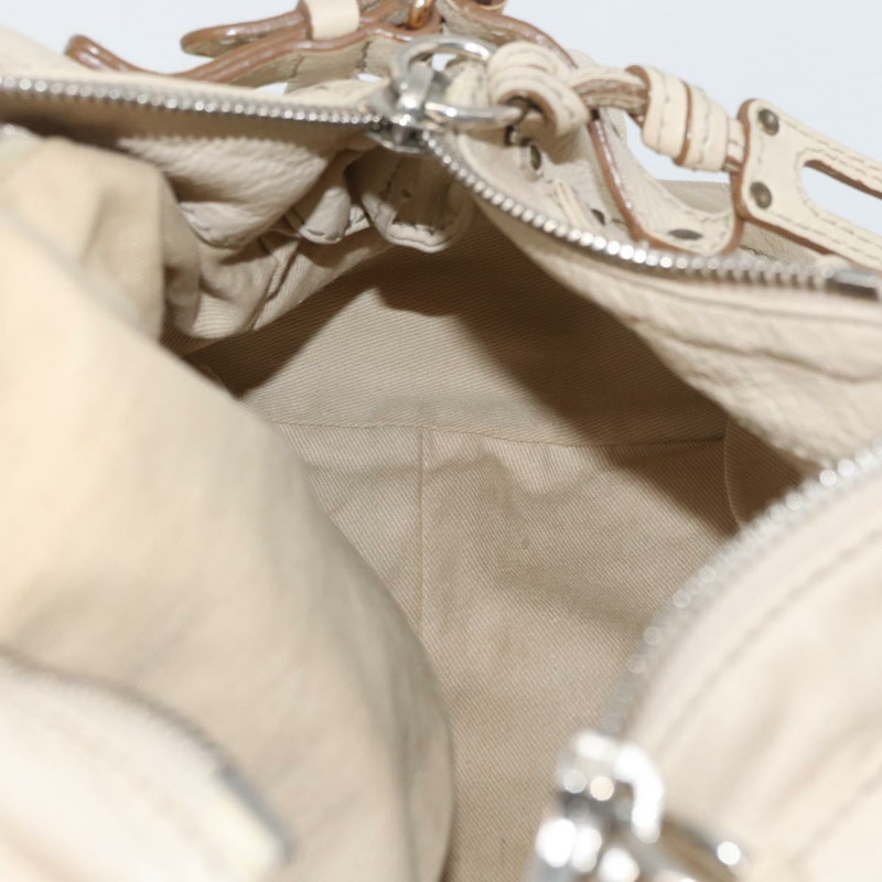 【日本直送】Chloe Paddington 手提包 皮革 象牙色 金色 銀色 正品 am11058V-18