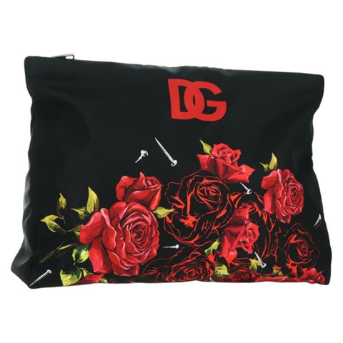 DOLCE&GABBANA D&G x Jujutsu Kaisen Nobara 尼龍包 黑色 銀色 正品 167127SM