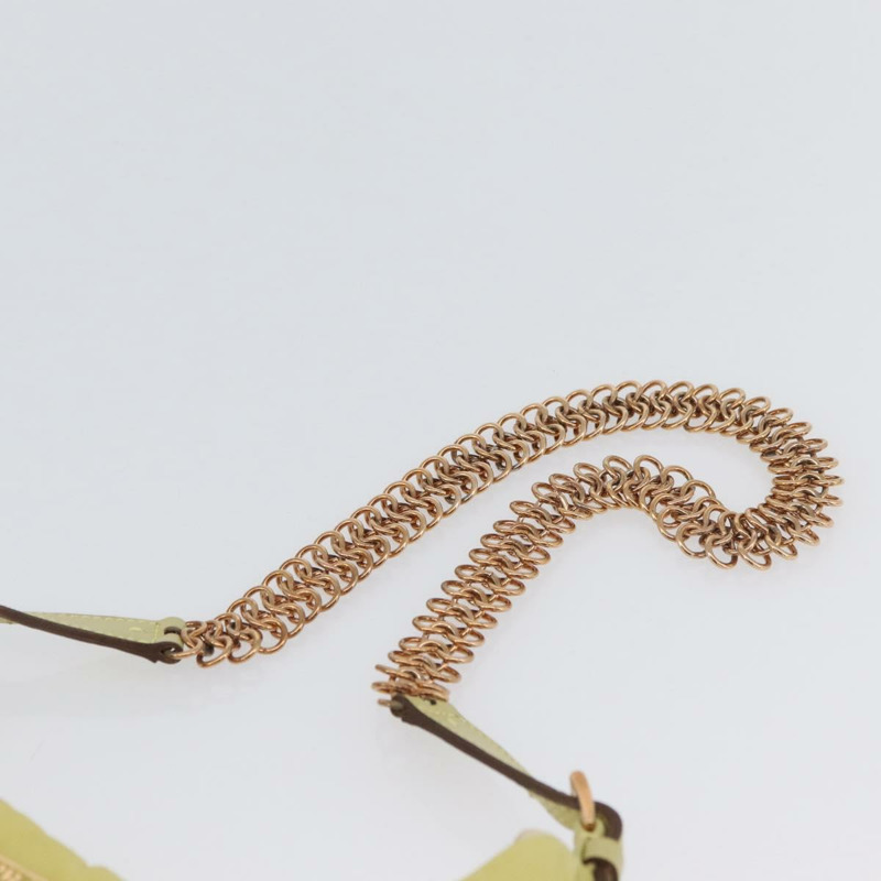 【日本直送】PRADA 尼龍黃金色鏈條單肩包 正品 BSZ635A-13