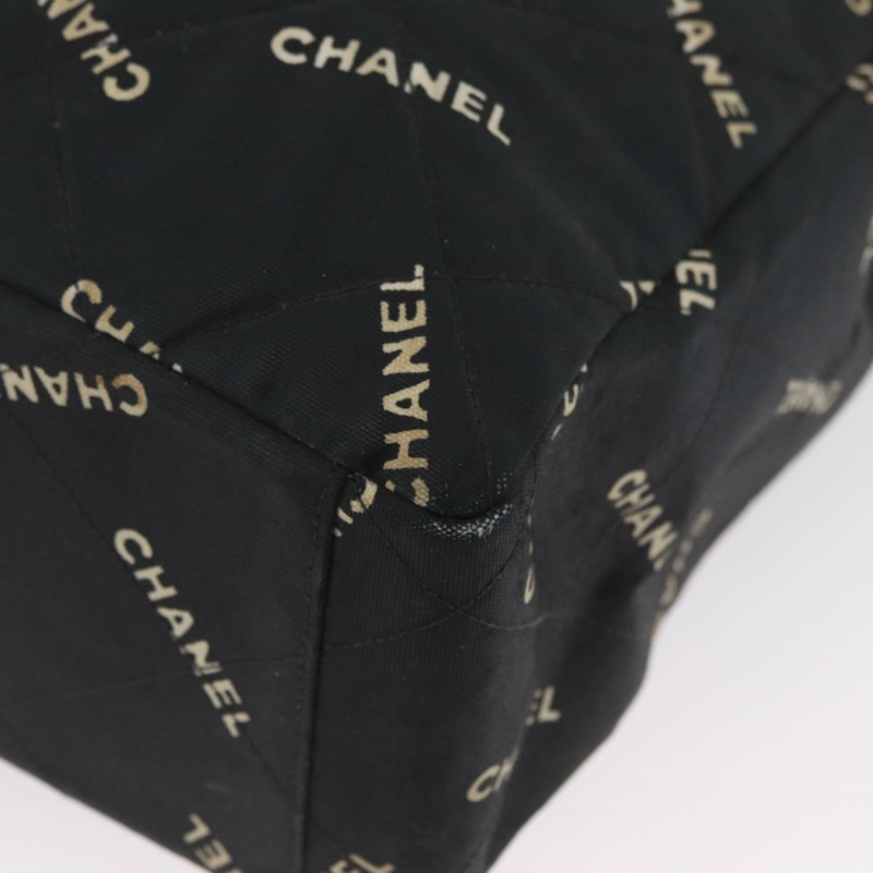【日本直送】香奈兒帆布托特包 黑色 金色 CC 標誌 正品 BA11368A-13