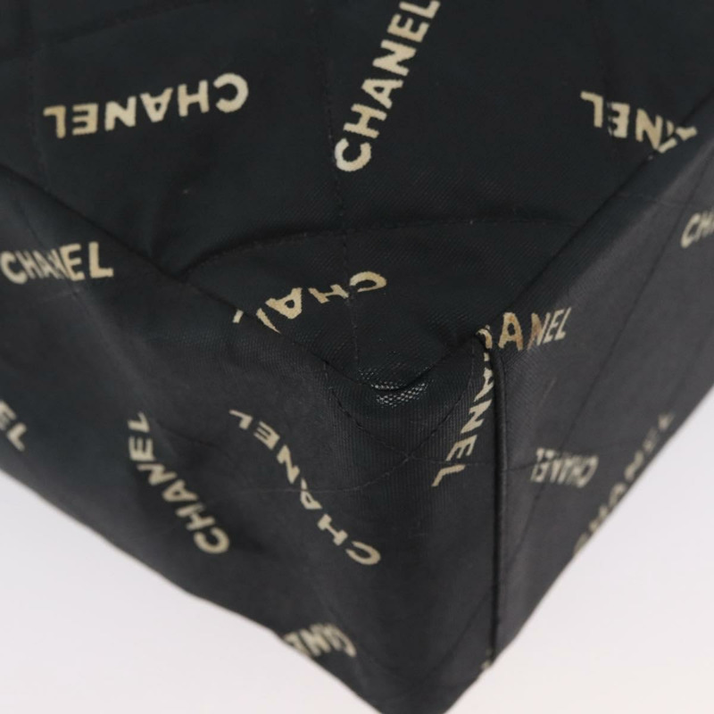 【日本直送】香奈兒帆布托特包 黑色 金色 CC 標誌 正品 BA11368A-14