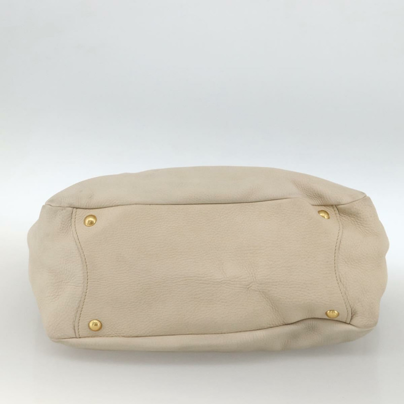 【日本直送】PRADA 金色象牙色皮革肩背包 正品 AMZ413A-4