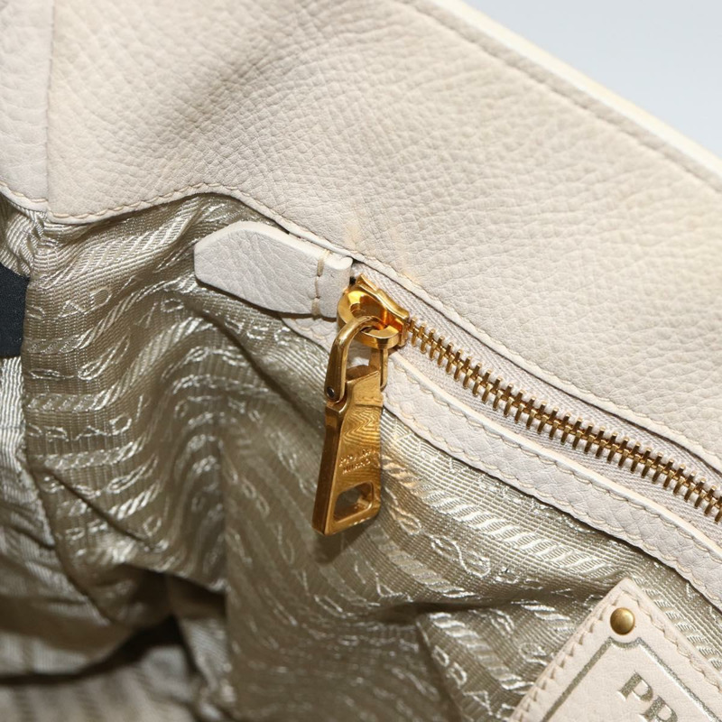 【日本直送】PRADA 金色象牙色皮革肩背包 正品 AMZ413A-19