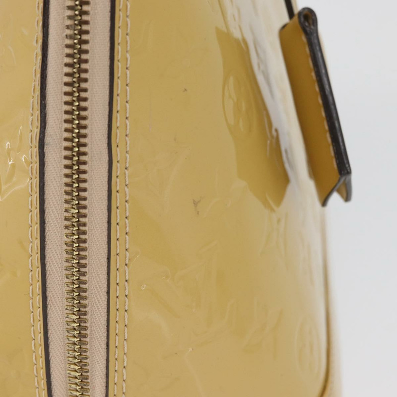 【日本直送】路易威登 Monogram Vernis Alma PM 手提包 米色 M90170 LV 正品 AMZ432-4