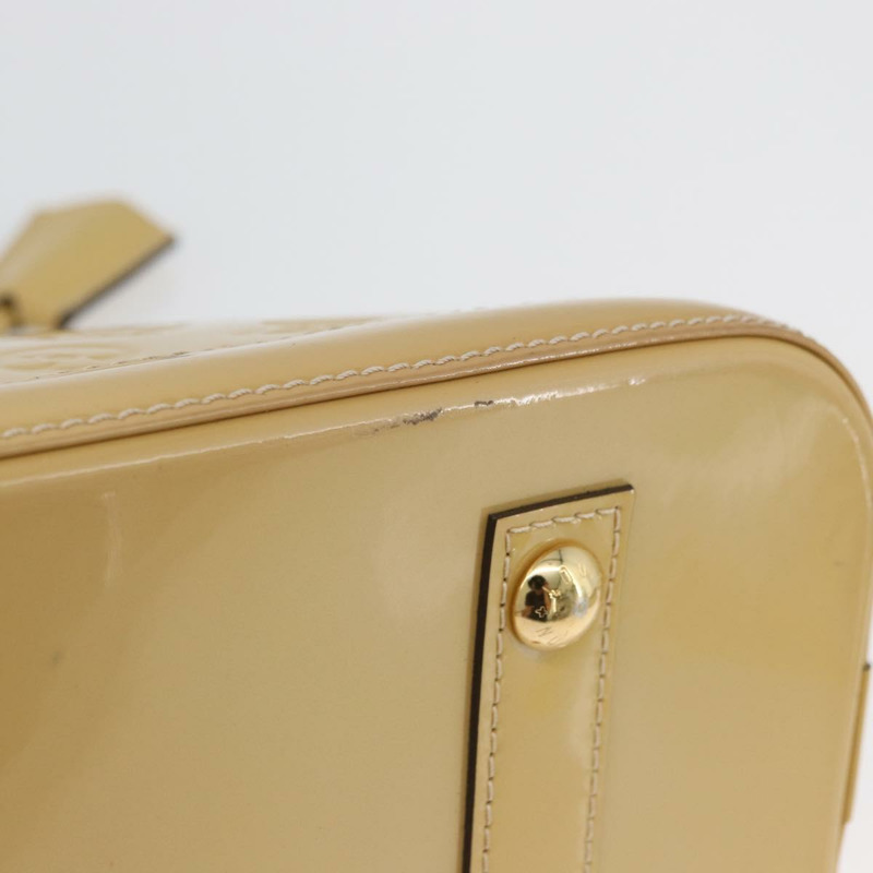 【日本直送】路易威登 Monogram Vernis Alma PM 手提包 米色 M90170 LV 正品 AMZ432-6