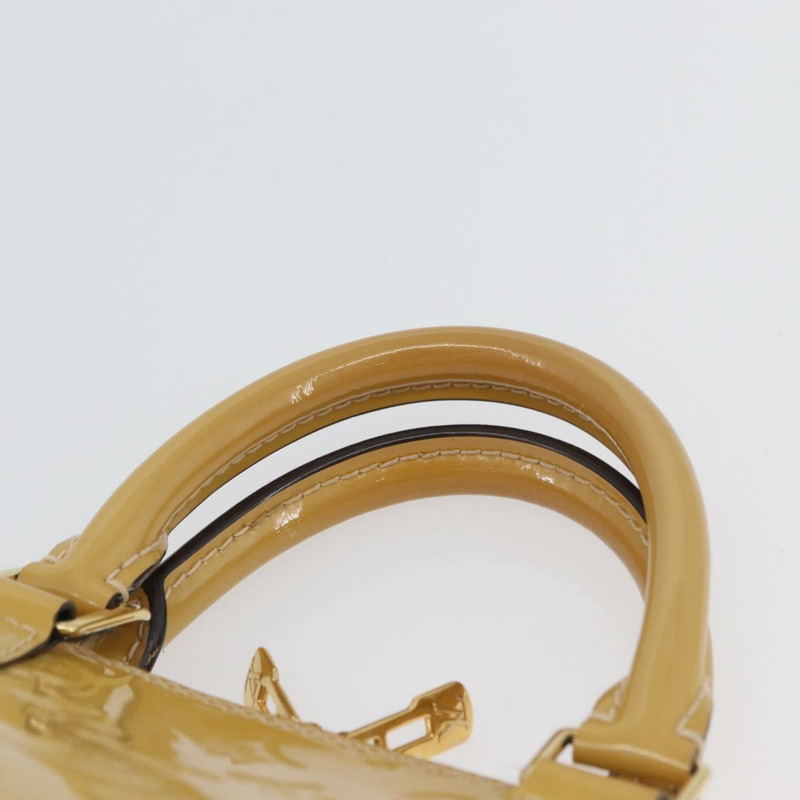 【日本直送】路易威登 Monogram Vernis Alma PM 手提包 米色 M90170 LV 正品 AMZ432-8