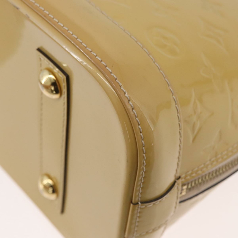 【日本直送】路易威登 Monogram Vernis Alma PM 手提包 米色 M90170 LV 正品 AMZ432-15