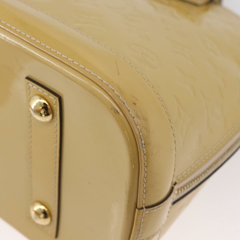 【日本直送】路易威登 Monogram Vernis Alma PM 手提包 米色 M90170 LV 正品 AMZ432-17