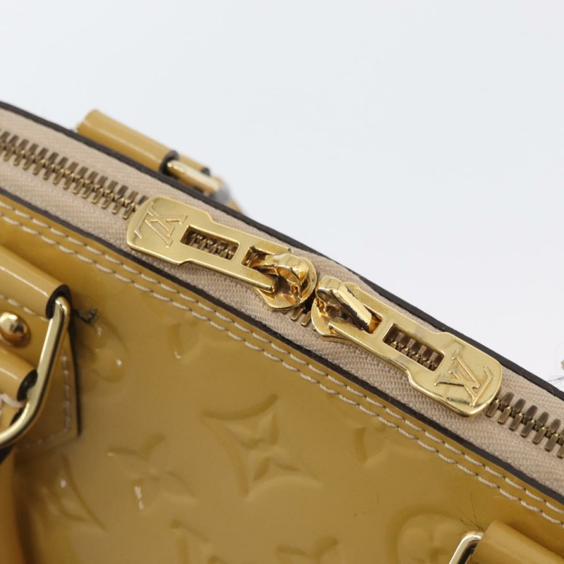 【日本直送】路易威登 Monogram Vernis Alma PM 手提包 米色 M90170 LV 正品 AMZ432-18